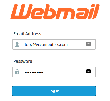 Webmail screenshot