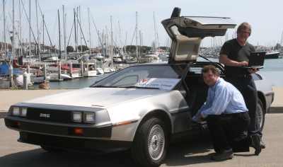 Rick & Michael with the DeLorean