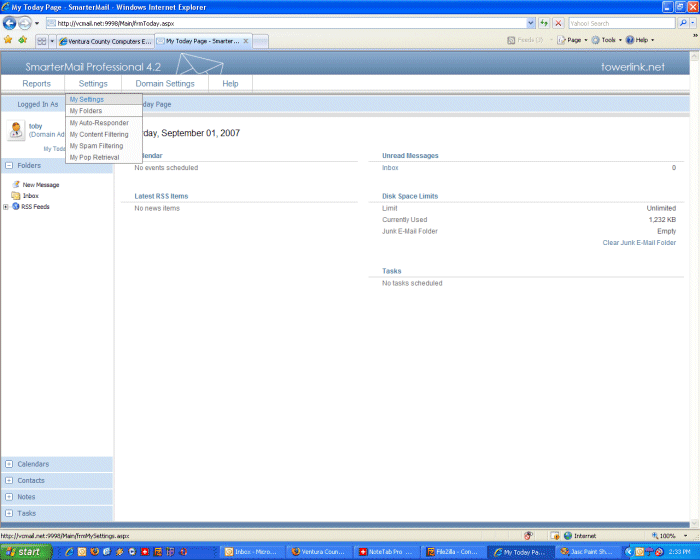 SmarterMail screenshot